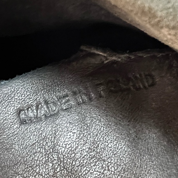 V Italia Kiki Leather Lace-up Ankle Boots Grey Women’s EU 40 US 9 Grunge Combat - Picture 12 of 15